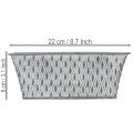 Miska cynkowa z wzorem diamentowym 22cm×12cm | Floristik24.pl