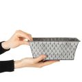Miska cynkowa z wzorem diamentowym 22cm×12cm | Floristik24.pl